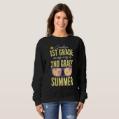 Sweatshirt Goodbye 1st Grade Graduation To 2nd Grade Hello Su (Devant entier)