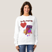 Sweatshirt Goodbye Single Life - Funny Wedding Party Gift (Devant entier)