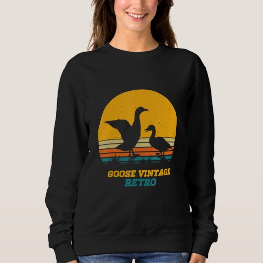 Sweatshirt Goose Vintage Retro (Devant)