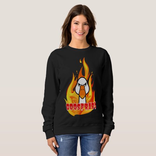 Sweatshirt Goosfraba angry goose (Devant entier)