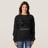 Sweatshirt Gordon Setter Chien fou (Devant entier)