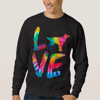 Sweatshirt Gordon Setter Tie Dye Log Chien Maman Papa