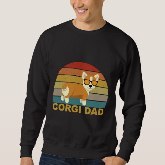 Sweatshirt Gorgi Dad For Corgi Dog (Devant)