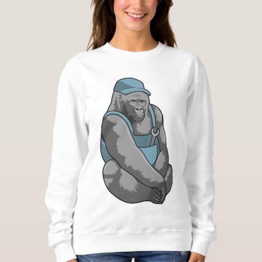 Sweatshirt Gorilla comme artisan avec clé (Devant)