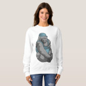 Sweatshirt Gorilla comme artisan avec clé (Devant entier)