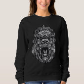 Sweatshirt gorille tribale (Devant)
