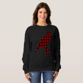 Sweatshirt Goshawk Red Buffalo Plaid Raptor Matching Family P (Devant entier)