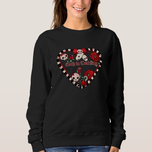Sweatshirt Goth en formation pour l'esthétique gothique adole (Devant)
