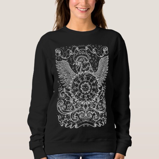 Sweatshirt Goth Gothic Horror Occult Emo Aesthetics Line (Devant)
