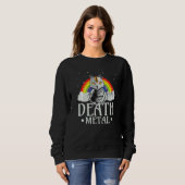 Sweatshirt Goth Rock Satan Cat For Concerts Festivals Death M (Devant entier)
