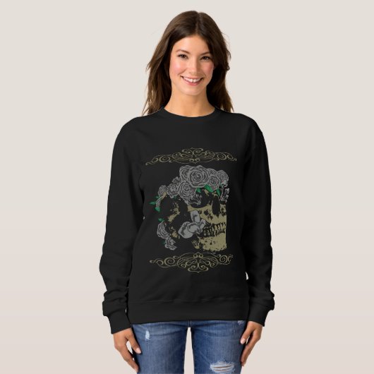 Sweatshirt Goth Skeleton (Devant entier)