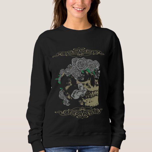Sweatshirt Goth Skeleton (Devant)