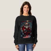 Sweatshirt Gothic Demon Santa Merry Dark Christmas (Devant entier)