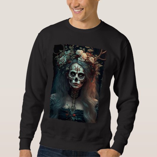 Sweatshirt Gothic Fairycore Aesthetic Dark Art Horror Grunge (Devant)