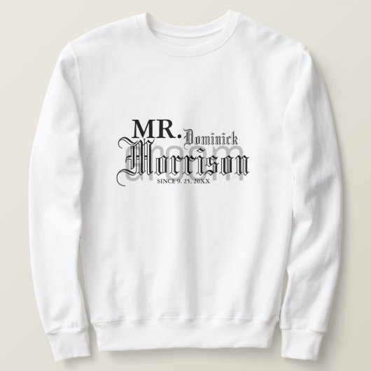 Sweatshirt Gothic M. Newlyted Mariage de chambre (Design devant)
