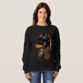 Sweatshirt Gothic Steampunk Dobie minpin Doberman Pinscher (Devant entier)