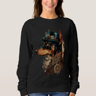 Sweatshirt Gothic Steampunk Dobie minpin Doberman Pinscher