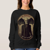 Sweatshirt Gothique Dracula Photo Vintage Macabre Esthétique (Devant)