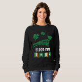 Sweatshirt Gothique Emo Aîné Saint-Patrick Vin Boire (Devant entier)