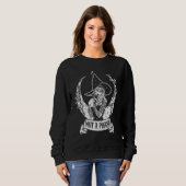 Sweatshirt Gothique Sorcière Gothique Pas Une Phase Tarot Sor (Devant entier)