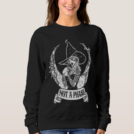 Sweatshirt Gothique Sorcière Gothique Pas Une Phase Tarot Sor (Devant)
