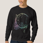 Sweatshirt Gothique Wicca Crescent Pastel Goth Moon (Devant)