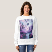 Sweatshirt Gouffre Néon du Collectif Data-River (Devant entier)