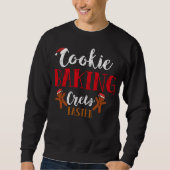 Sweatshirt Goûteur d'équipage de cuisson de biscuit de Noël (Devant)