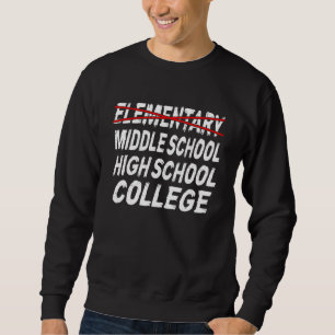 Sweatshirt Graduation de 6e année à l'école primaire rétro