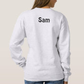 Sweatshirt Graduation Rétro Casquette et femme fille diplômée (Dos)