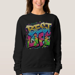 Sweatshirt Graffiti coloré Style Motivational Wear