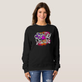 Sweatshirt Graffiti de luxe fou (Devant entier)