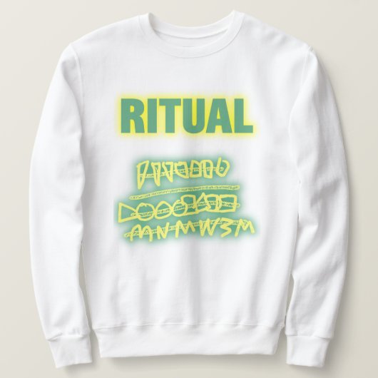 Sweatshirt Graffiti rituel lueur (Design devant)