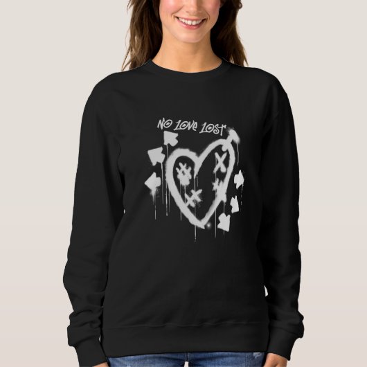 Sweatshirt Graffiti sans amour perdu (Devant)