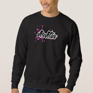 Sweatshirt Graffiti urbain Jiu Jitsu Bjj Girl Splatte