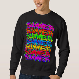 Sweatshirt Graffiti Vintage ÉTÉ-Rétro Coloré Été