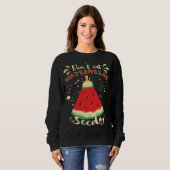 Sweatshirt Graines amusantes de pastèque (Devant entier)