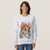 Sweatshirt GRAINS DE CHANGEMENT chow rouge (Devant entier)