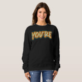 Sweatshirt Grammaire d'orthographe de correction grammaticale (Devant entier)