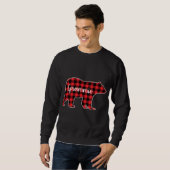 Sweatshirt Grammie Bear Red Plaid Family Matching Christmas P (Devant entier)