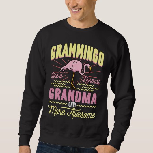 Sweatshirt Grammingo Like A Normal Grandma Only More Awesome (Devant)