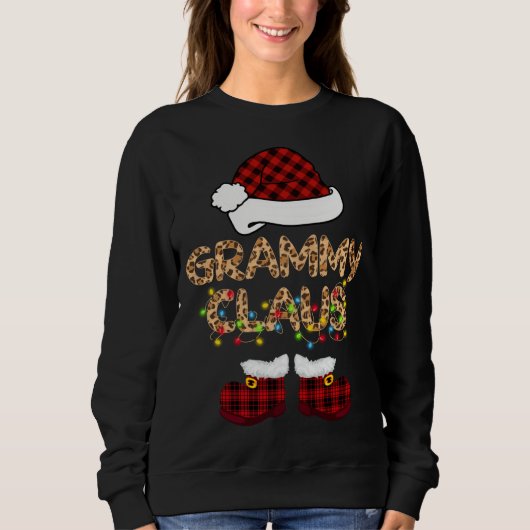Sweatshirt Grammy Claus Père Noël Correspondances de Noël P (Devant)
