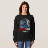 Sweatshirt Grampssaurus Rex Dinosaur Famille Correspondant (Devant entier)