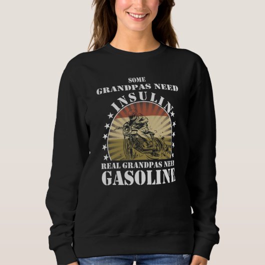 Sweatshirt Grand Biker Motorbike Classic Retro Motorcycle Vin (Devant)