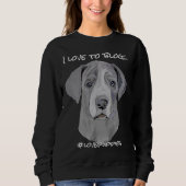 Sweatshirt Grand Chiot Dane (Devant)
