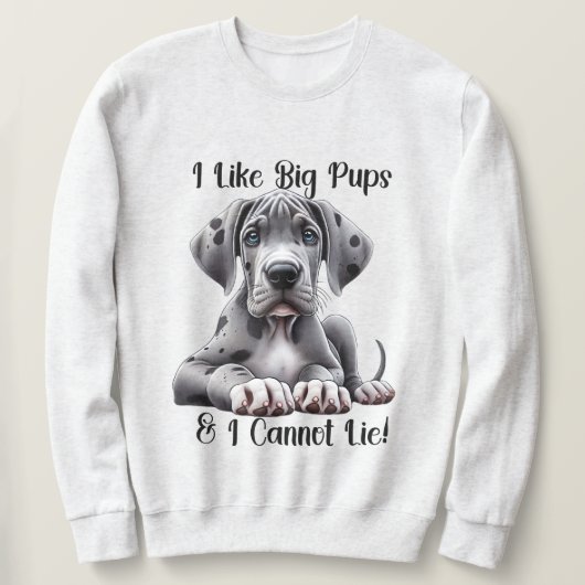 Sweatshirt Grand Chiot Dane (Design devant)