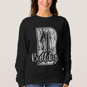 Sweatshirt Grand D Bulldogs École Sports Fan Esprit d'équipe
