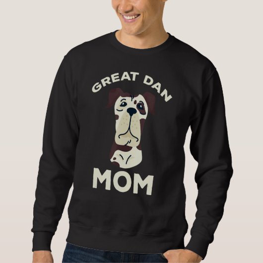 Sweatshirt Grand Dane Chien Propriétaire Maman Grand Dane Chi (Devant)