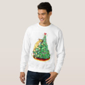 Sweatshirt Grand Dane Noël atteindre les objectifs visités (Devant entier)