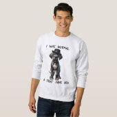 Sweatshirt Grand Danois chiot drôle (Devant entier)